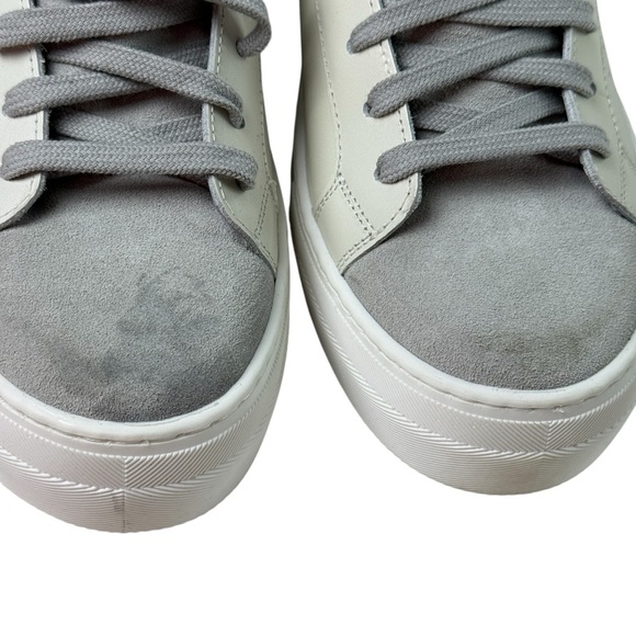 P448 Thea Platform Sneaker Women’s Size EU 40 9.5 Leather Grey White New WOBox - Picture 12 of 14